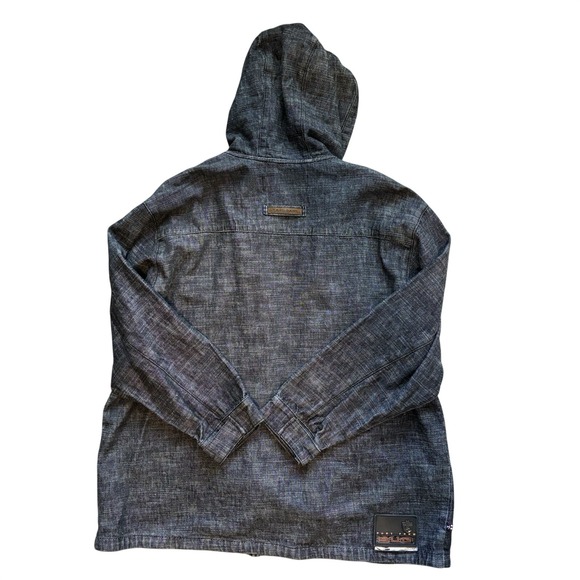 Used Phat Farm Men Sport Utility Garments Denim Jacket Sz 3XL Vintage Streetwear - Picture 2 of 15